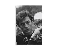 ENQIAOZHANG Pintura De La Lona 60x90cm Alain Delon Picture Print Modern Family Bedroom Decor Posters Senza Cornice