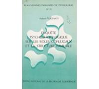 Enquête Psychosociologique Sur Les Rôles Conjugaux Et La Structure Fam