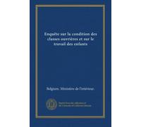 Enquête sur la condition des classes ouvrières et sur le travail des enfants (v. 2)