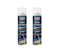 ENR-Limpia Salpicaderos Coche, Limpiador Tapiceria Coche,Limpia Tapicerias Coche Vinilo Y GOMA-Protector Interior Coche Protege Daño UV-Aire Evolución（SABOR FRUTAL) EFECTO MATE-ambos-400ml