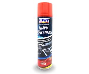 ENR-Limpia Salpicaderos Coche, Limpiador Tapiceria Coche,Limpia Tapicerias Coche Vinilo Y GOMA-Protector Interior Coche Protege Daño UV-Aire Evolución（FRESA）EFECTO MATE-400ml