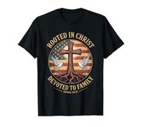 Enraizado en Cristo dedicado a la Familia Josué 24 15 Camiseta