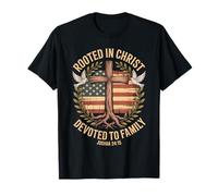 Enraizado en Cristo dedicado a la Familia Josué 24 15 Camiseta