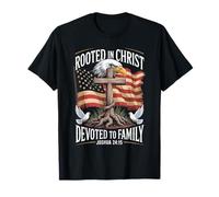 Enraizado en Cristo dedicado a la Familia Josué 24 15 Camiseta