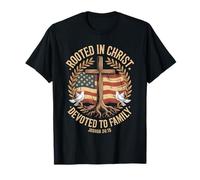 Enraizado en Cristo dedicado a la Familia Josué 24 15 Camiseta