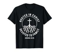 Enraizado en Cristo dedicado a la Familia Josué 24 15 Camiseta
