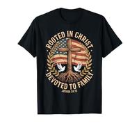 Enraizado en Cristo dedicado a la Familia Josué 24 15 Camiseta