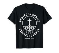 Enraizado en Cristo dedicado a la Familia Josué 24 15 Camiseta