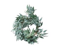 Enredadera Artificial de Hojas de Sauce de 170 cm, Planta Colgante Artificial for Fondo de Bodas, decoración de Paredes y techos(Gray-Green)