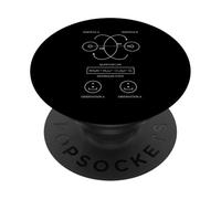 Enredo cuántico, física, teoría de la Ciencia, Ropa gráfica PopSockets PopGrip Adhesivo