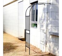 Enrejado de arco de comida para enredaderas y flores trepadoras de 9.8 F x 7.9 F de ancho, soporte de rosa para exteriores, diseño de medio lado para aion varias alturas disponibles