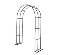 Enrejado de arco de jardín de medio lado, cenador de metal para pared, elegante medio arco para plantas y flores, perfecto para decoración de jardín, duradero y elegante