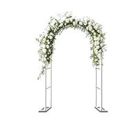 Enrejado de arco de jardín de metal blanco de 120-240 cm para bodas y eventos, soporte resistente para plantas al aire libre, eje Ele para decoración de interiores y exteriores, diseño para ceremonias
