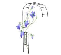 Enrejado de arco de jardín de metal, cenador al aire libre para plantas trepadoras y vides florales, estructura de soporte de jardinería fácil de montar, para postes de puerta y ventanas, decoración