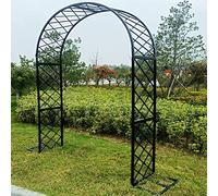 Enrejado de arco de jardín de metal resistente para plantas trepadoras, perfecto para rosas, bodas y decoraciones de fiestas, estructura de soporte independiente para plantas