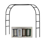 Enrejado de arco de jardín para plantas trepadoras, cenador de boda al aire libre con base de 1,4 m a 3,5 m, perfecto para decoración y apoyo de jardín, 240 x 40 x 220 cm