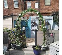Enrejado de arco de jardín para plantas trepadoras, resistente a la intemperie, decoración al aire libre, ancho 120-350 cm, perfecto para bodas y eventos, diseño resistente para jardines
