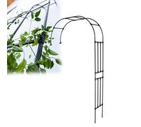 Enrejado de arco de jardín, pérgola de escalada de acero metálico, enrejado de uva resistente a la intemperie, cenador de jardín para flores y rosas