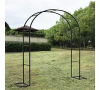 Enrejado de arco de metal para jardín, soporte grande para árbol de boda para plantas trepadoras y flores, estructura decorativa para jardines