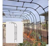 Enrejado de comida para planes de escalada, 1 arco grande de boda para ceremonia al aire libre, cenador de comida para rosas, plan de apoyo, medio arco (2 F x 1.3 F x 7.9F)