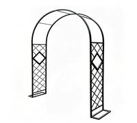 Enrejado de comida para planes de escalada, cenador de boda al aire libre, decoración de patio trasero, 11 x 7.5 pies, sello negro para paisajes elegantes