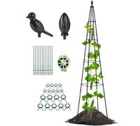 Enrejado de jardín para plantas trepadoras, altura ajustable, marco A 160 | Jardín para plantas trepadoras para frutas, flores, rosas, judías, interior, exterior, balcón, arriate alto