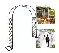 Enrejado de jardín para plantas trepadoras, arco de metal para bodas y ceremonias