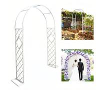 Enrejado de jardín para plantas trepadoras, arco de metal para bodas y ceremonias