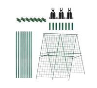 Enrejado de jardín para plantas trepadoras, marco triangular plegable para | Enrejado de plantas trepadoras para patio, balcón, patio, invernadero, túnel de politúnel, granja al aire libre