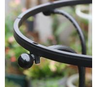 Enrejado de jardín para plantas trepadoras, sistema de soporte de metal estilo obelisco para gestionar el crecimiento de la vid en espacios urbanos reducidos (185 cm)
