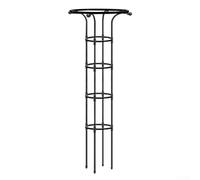 Enrejado de jardín para plantas trepadoras, sistema de soporte de metal estilo obelisco para gestionar el crecimiento de la vid en espacios urbanos reducidos (95 cm)