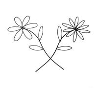 Enrejado de metal para plantas trepadoras, paquete de 2 soportes de jardín en forma de interior para hiedra en maceta, marco de alambre para crecimiento vertical decoración del hogar, color negro