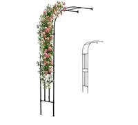 Enrejado de soporte para plantas trepadoras, resistente a la intemperie, altura ajustable, rango de 120300 cm, para uso en exteriores, perfecto para vides y flores (ancho x alto 2,4 m x 2,4 m)