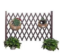 Enrejado extensible de madera maciza, paneles de celosía independientes, valla decorativa for plantas trepadoras(Bruin,170x70cm)