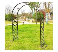 Enrejado para planes de escalada, enredaderas, arcos de flores para ceremonia de boda, par cenador al aire libre para patio trasero (café87 x 90.5 pulgadas)