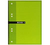 Enri 100430087 - Cuaderno microperforado, cuadricula 5 x 5, 40 hojas, A5, multicolor