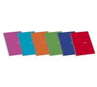 Enri, 100430100, Cuadernos A4 (F), Pack de 10 libretas de Tapa Blanda, 80 Hojas Blancas, Colores Aleatorios