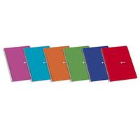 Enri 100430109 - Pack de 10 cuadernos espiral, tapa blanda, 4º