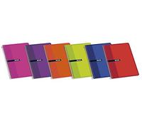 Enri 100430110 - Pack de 10 cuadernos espiral, tapa blanda, Fº