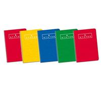 Enri, Cuadernos A5(4º), Pack de 5 Libretas Status de Tapa Extradura, 80 Hojas con Cuadrícula 4x4, Colores Aleatorios