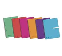 Enri Status 400042282 - Pack de 5 cuadernos espiral, tapa plástico translúcido, A4+