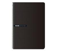 Enri Status, Pack de 5 Cuadernos A5, Tapa Dura, Cuadrícula 4x4, Color Negro