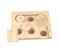 Enrichment Toys For Rabbits - Pequeño de animales de madera interactivo dispensador de brochado juguetes para mascotas, interior, alimentación, jaula, juego, casa de mascotas