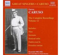 Enrico Caruso Complete Recordings Volume 12 (CD) Album (Importación USA)