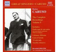 Enrico Caruso The Complete Recordings Vol. 9 (CD) Album (Importación USA)