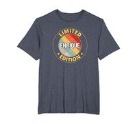 Enrique Camiseta, Hombre Tallas Grandes, Azul Jaspeado, 5X Alto