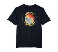 Enrique Camiseta, Hombre Tallas Grandes, Negro, 6X Alto