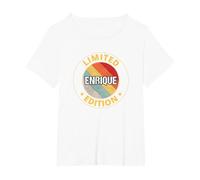 Enrique Camiseta, Mujer Tallas Grandes, Blanco, 4XL Grande
