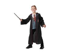 Enrique Potter Bata Lujo Niños Carnaval Disfraz + Varita