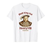 Enrique VIII Bluff King HAL Retrato Seis Anillos Historia Camiseta